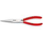 KNIPEX - Pince becs demi-ronds 200mm avec tranchant (Dureté 61HRC) - Gainage PVC Chromée