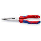 KNIPEX - Pince a becs demi-ronds 200mm avec tranchant 61HRC Bi-matiere Chromee Antichute