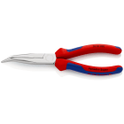 KNIPEX - Pince à becs demi-ronds 200mm coudés 40° sans tranchant - Bi-matière Chromée