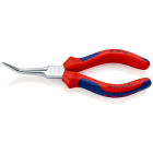KNIPEX - Pince ultrafine de préhension 160mm coudée à 45° - Gainage bi-matière - Chromée