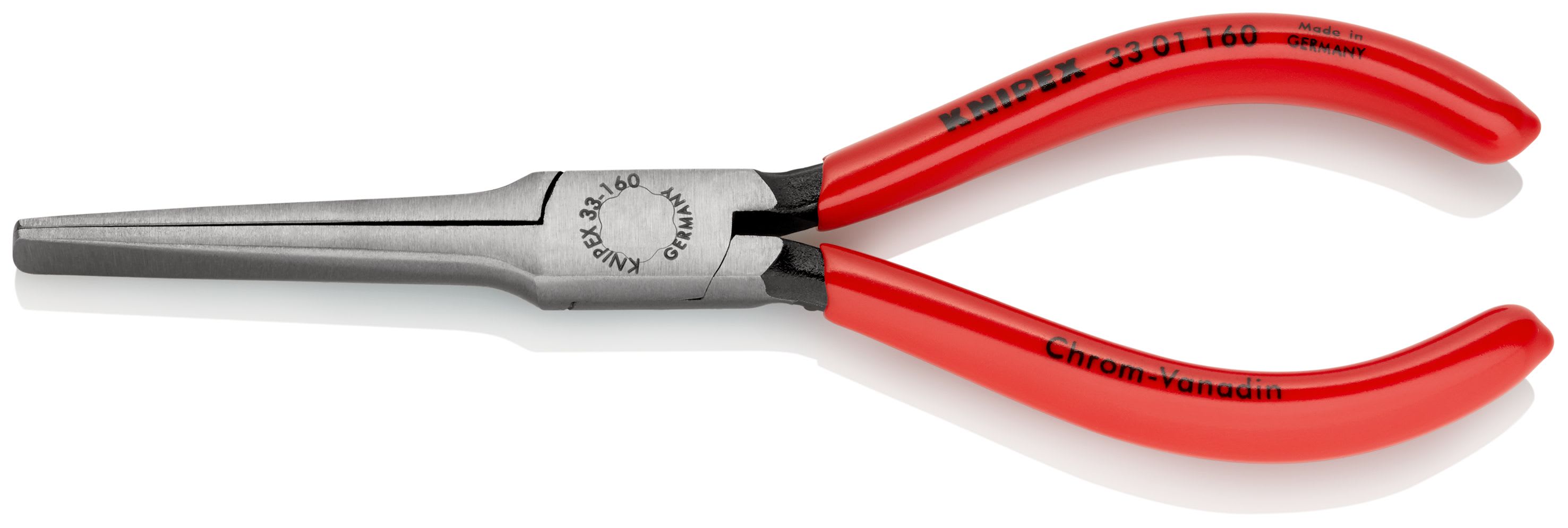 KNIPEX - Pince de tisserand - 160mm - Becs plats à pointes effilées - Gainage PVC