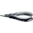 KNIPEX - Pince de préhension de précision - Becs plats lisses - 130mm - Bi-matière ESD