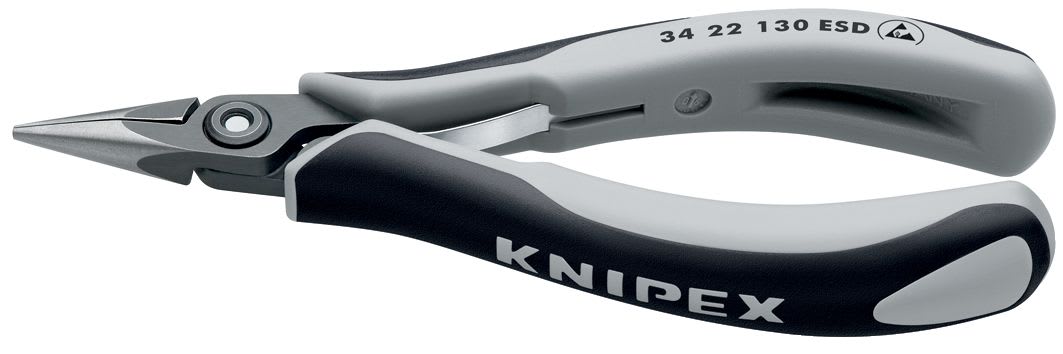 KNIPEX - Pince de préhension de précision - Becs demi-ronds - 130mm - Bi-matière ESD