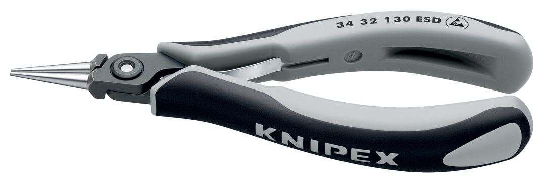 KNIPEX - Pince de préhension de précision - Becs ronds - 130mm - Gainage bi-matière ESD