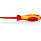 KNIPEX - Tournevis 6 pans mâle 5mm - Longueur lame 75mm - Isolé 1000V