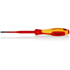 KNIPEX - Tournevis Slim plat - 4mm - Isolé 1000V - Longueur lame 100mm