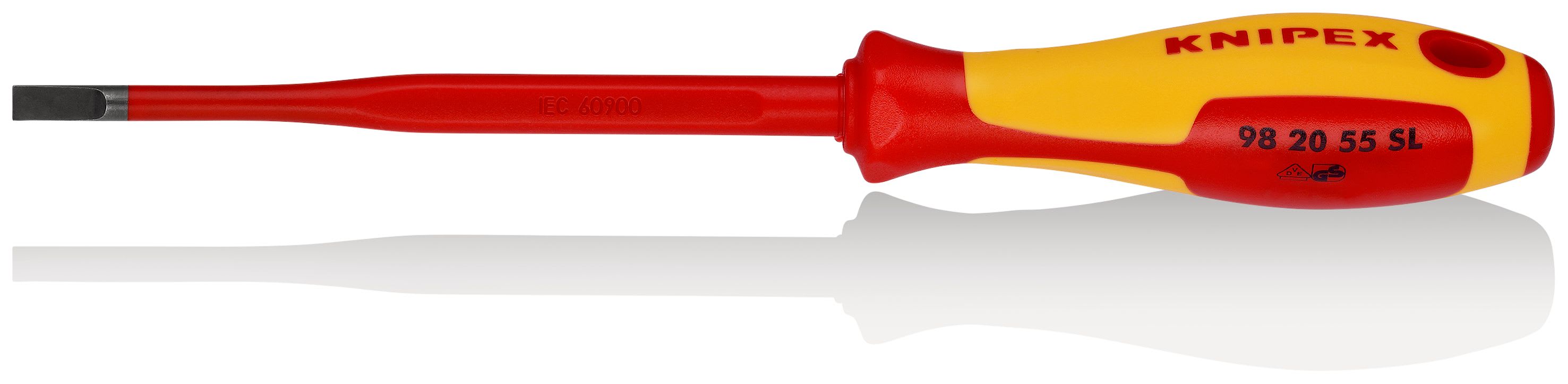 KNIPEX - Tournevis Slim plat - 5,5mm - Isolé 1000V - Longueur lame 125mm