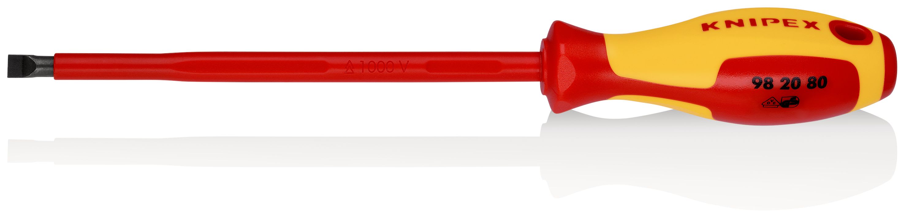KNIPEX - Tournevis plat - 8mm - Isolé 1000V - Longueur lame 175mm