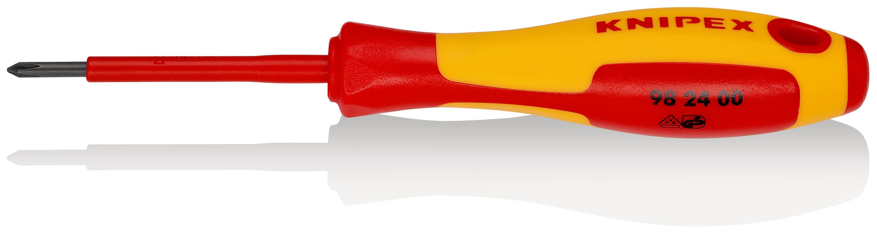 KNIPEX - Tournevis cruciforme - PH0 - Isolé 1000V - Longueur lame 60mm