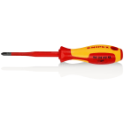 KNIPEX - Tournevis Slim cruciforme Phillips® - PH2 - Isolé 1000V - Longueur lame 100mm