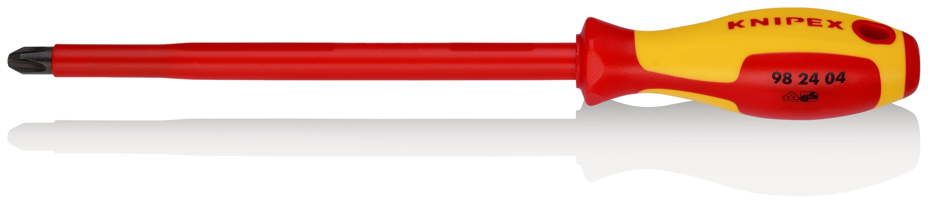 KNIPEX - Tournevis cruciforme Phillips® - PH4 - Isolé 1000V - Longueur lame 200mm