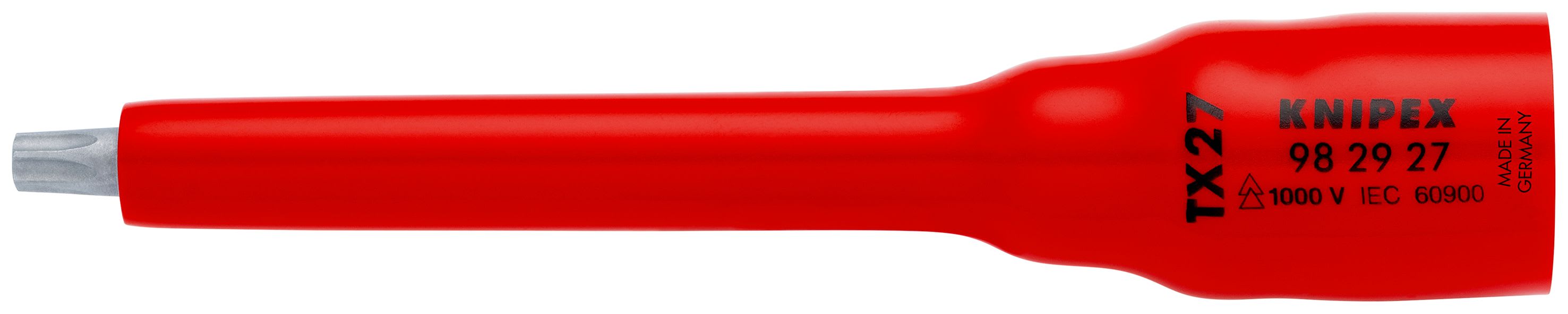 KNIPEX - Douille 3/8" Torx® TX27 - 123 mm - Carré femelle 3/8" - Isolée 1000V