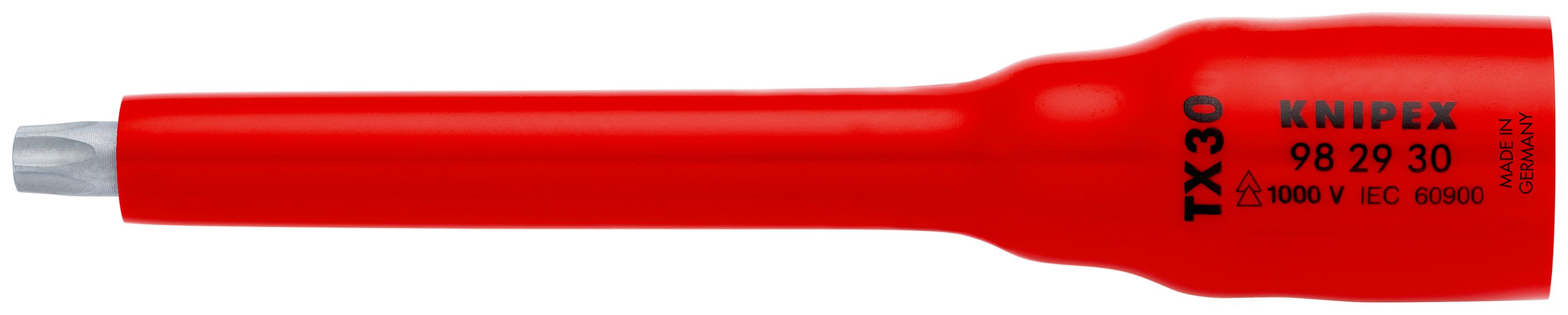 KNIPEX - Douille 3/8" Torx® TX30 - 123 mm - Carré femelle 3/8" - Isolée 1000V