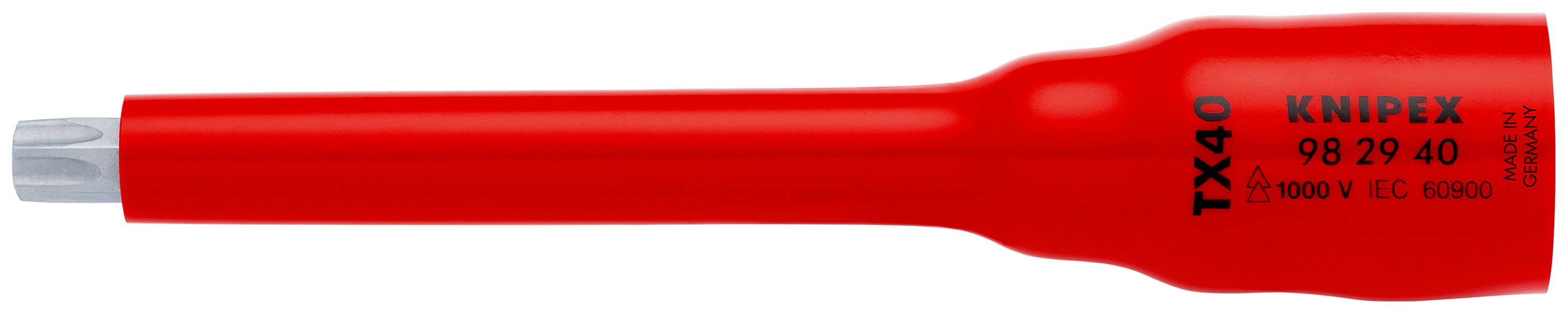 KNIPEX - Douille 3/8" Torx® TX40 - 123 mm - Carré femelle 3/8" - Isolée 1000V