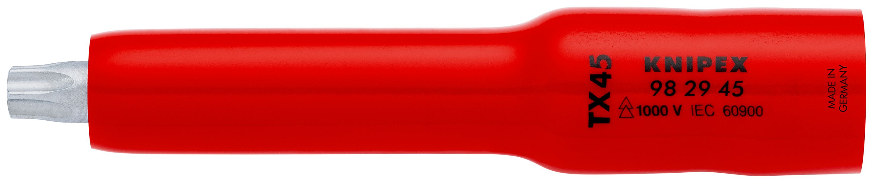 KNIPEX - Douille 3/8" Torx® TX45 - 117 mm - Carré femelle 3/8" - Isolée 1000V