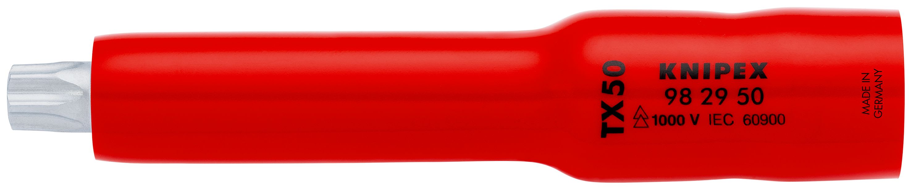 KNIPEX - Douille 3/8" Torx® TX50 - 117 mm - Carré femelle 3/8" - Isolée 1000V