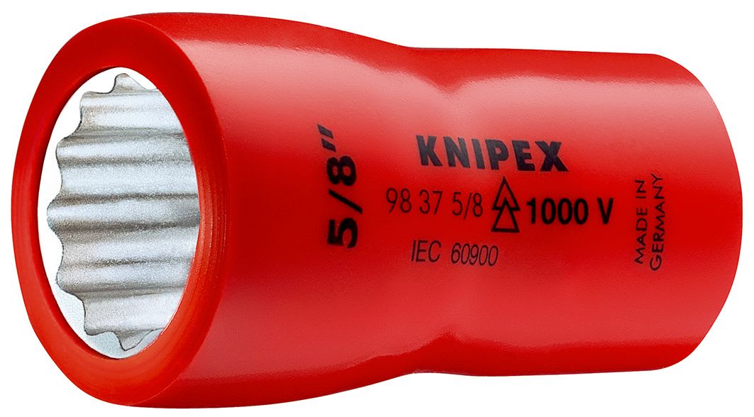 KNIPEX - Douille - 9/16" - Carré femelle 3/8" - 12 pans - Gainage surmoulé isolé 1000V