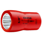 KNIPEX - Douille - 9/16" - Carré femelle 3/8" - 12 pans - Gainage surmoulé isolé 1000V