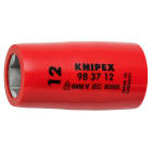 KNIPEX - Douille - 12mm - Carré femelle 3/8" - 6 pans - Gainage surmoulé isolé 1000V