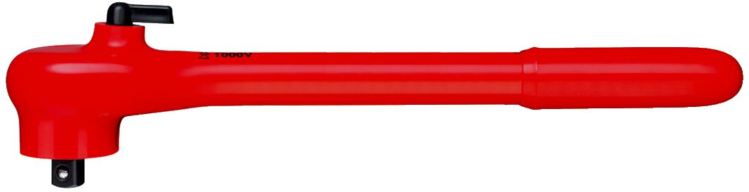 KNIPEX - Clé à cliquet réversible 265mm - Carré mâle 1/2" - Gainage surmoulé isolé 1000V