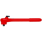 KNIPEX - Clé à cliquet réversible 265mm - Carré mâle 1/2" - Gainage surmoulé isolé 1000V