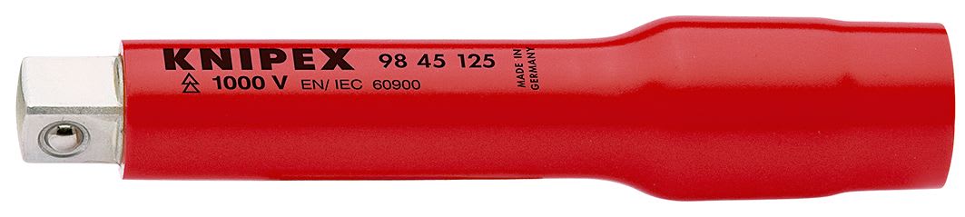 KNIPEX - Rallonge pour clé à cliquet - Carré mâle et femelle 1/2" - 125mm - Isolée 1000V