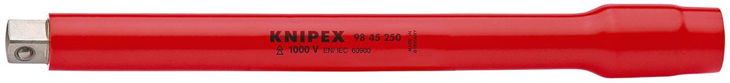 KNIPEX - Rallonge pour clé à cliquet - Carré mâle et femelle 1/2" - 250mm - Isolée 1000V