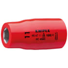 KNIPEX - Douille - 11/16" - Carré femelle 1/2" - 12 pans - Gainage surmoulé isolé 1000V