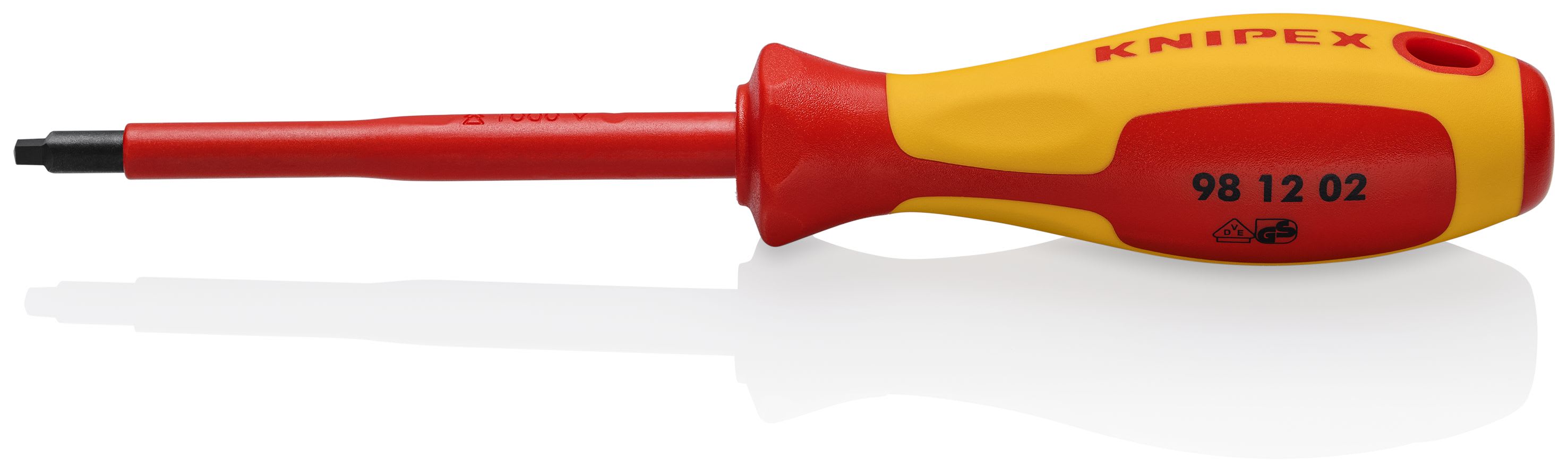 KNIPEX - Tournevis emprunte carrée R2 isolé 1000V