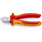 KNIPEX - Pince coupante de côté multiusage Petit biseau 160mm - Bi-matière Chromée 1000V