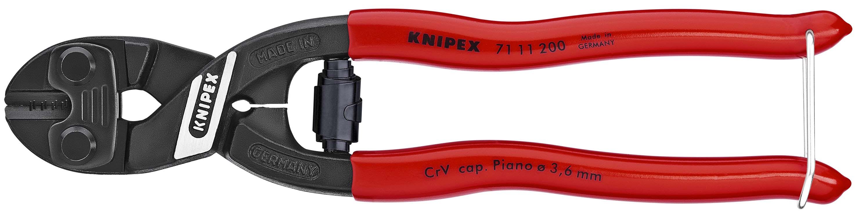 KNIPEX - Coupe boulons compact CoBolt® 200mm - Gainage PVC - 64 HRC - Jusqu'à Ø 5,2 mm