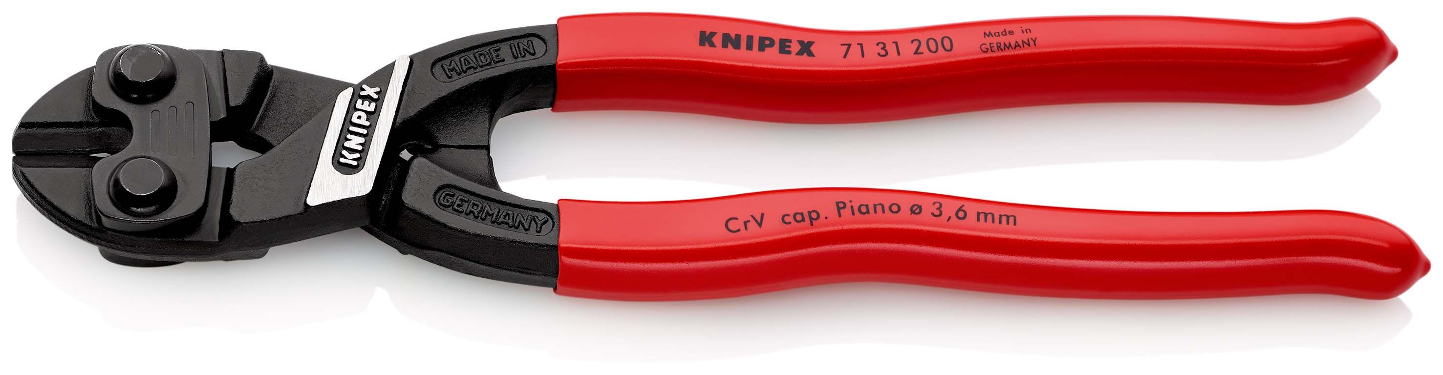 KNIPEX - Coupe boulons cmpact CoBolt® 200mm "ROBUST" tranchant ajouré - Gain PVC - 64 HRC