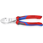 KNIPEX - Pince coupante forte démultiplication 200mm - Gainage Tri-matière - Chromée