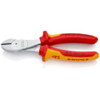 KNIPEX - Pince coupante forte démultiplication 180mm - Bi-matière - Chromée - 1000V - SC