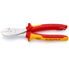 KNIPEX - Pince coupante forte démultiplication 200mm - Bi-mat Chromée 1000V Antichute SC