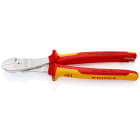KNIPEX - Pince coupante forte démultiplication 250mm - Bi-mat Chromée 1000V Antichute SC