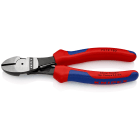 KNIPEX - Pince coupante de côté forte démultiplication 180mm - Ressort - Bi-matière - SC