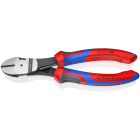KNIPEX - Pince coupante de côté forte démultiplication avec ressort 180mm - Bi-matière