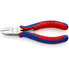 KNIPEX - Pince coupante électronique petit biseau 130mm - Ressort - Gainage bi-matière