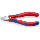 KNIPEX - Pince coupante électronique petit biseau 130mm - Ressort - Gainage bi-matière