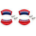 KNIPEX - Lot de 4 mâchoires de rechange pour pinces 81 1X 250 Bleu et rouge bi-composant