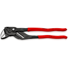 KNIPEX - Pince-clé noire tête polie 300 mm - Gainage PVC - Capacité 68mm - sur carte