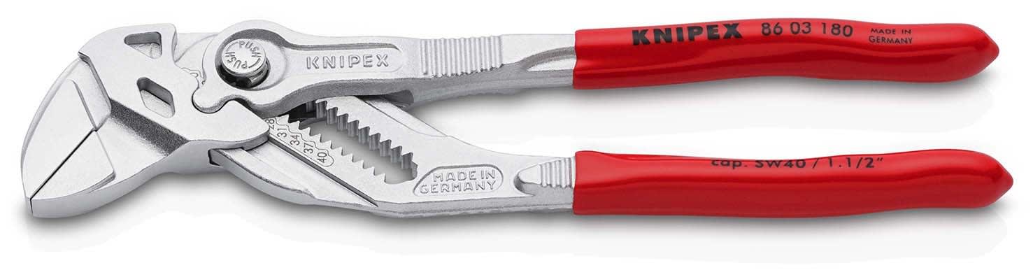 KNIPEX - Pince-cle 180mm - Gainage PVC - Chromee - Capacite 40mm