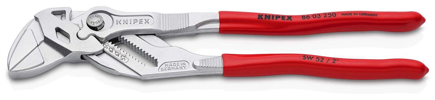 KNIPEX - Pince-cle 250mm - Gainage PVC - Chromee - Capacite 52mm ou 2