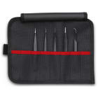 KNIPEX - Lot de 5 pinces brucelles ESD en trousse tissu