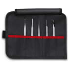 KNIPEX - Lot de 5 pinces brucelles en trousse tissu