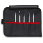 KNIPEX - Lot de 5 pinces brucelles SMD en trousse tissu