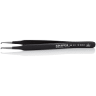 KNIPEX - Brucelle de précision 120mm coudée 45° - ESD - Acier inoxydable antimagnétique