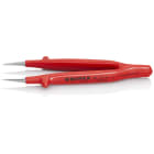 KNIPEX - Brucelle de précision 130mm droite - Isolée 1000V - Pointue - Acier nickelé
