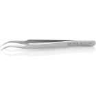KNIPEX - Pince brucelle inox 110mm lisse extra-fine coudée
